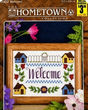 Designs for the Needle "Welcome" Home Counted Cross Stitch Kit Size 5" x 7"